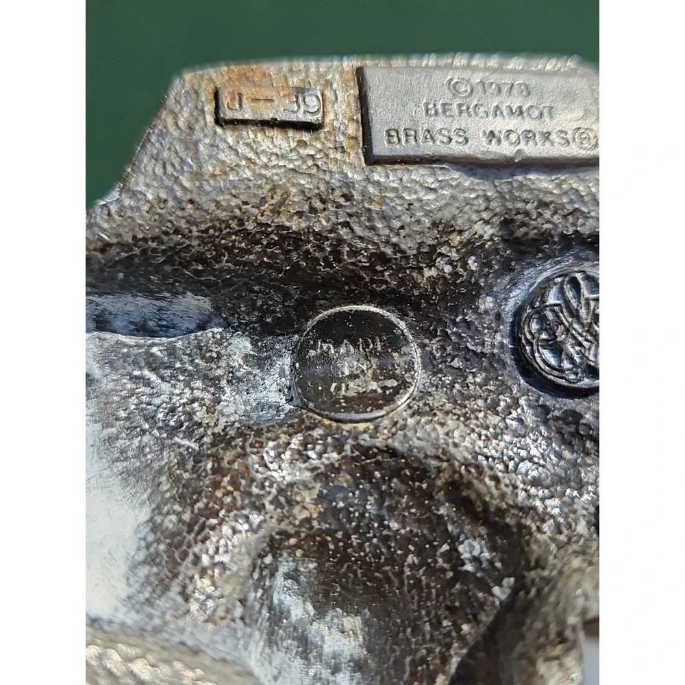 Jeep Belt Buckle Bergamot Brass Works 3D Life-Like Vintage 1978 3.5